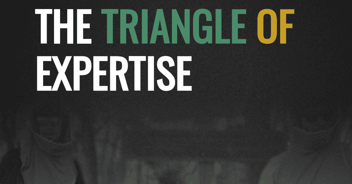The triangle of expertise